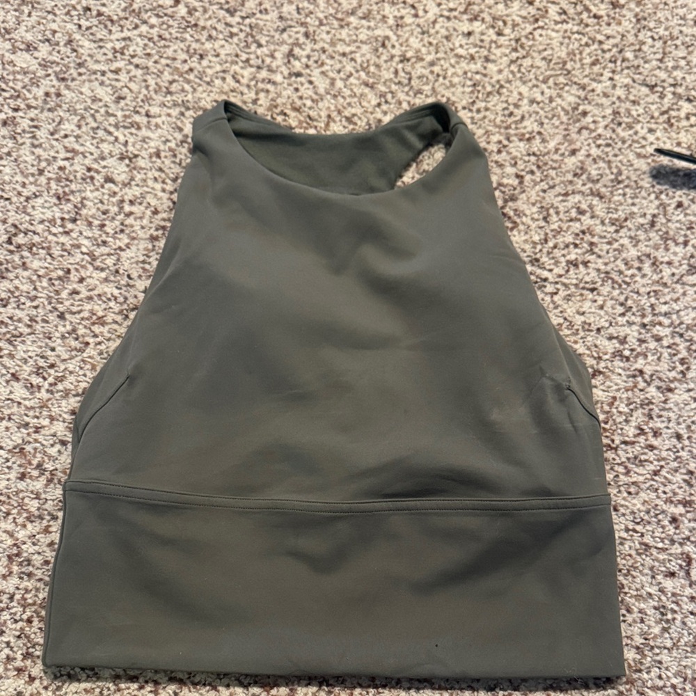 Lululemon Green High-Neck Tank Top